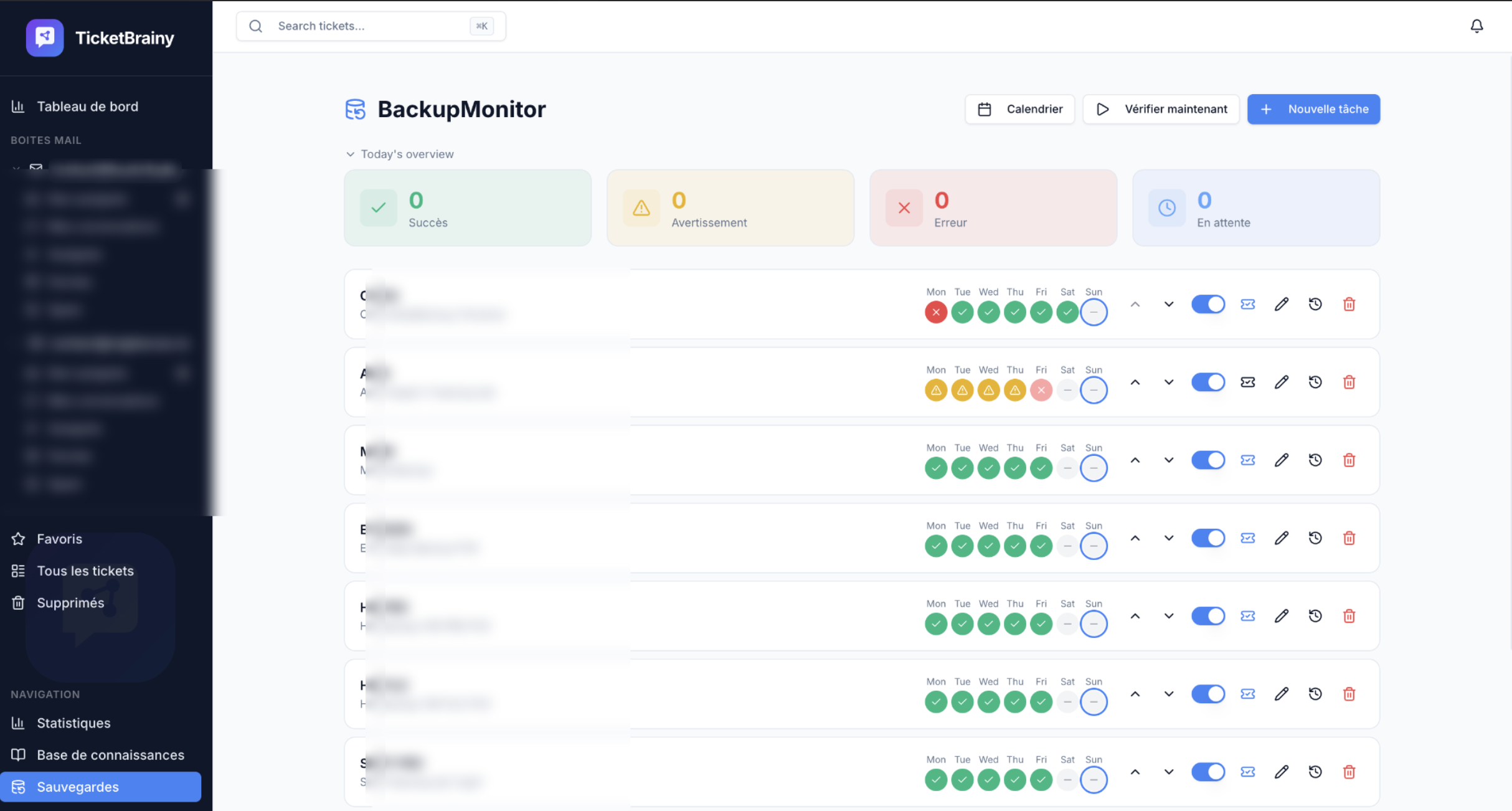 Module de sauvegarde BackupMonitor